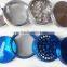 Chrome Crusher 2.5" 4 layer Tobacco pollen Spice Herb Grinder aluminum herb grinder