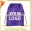 Promotional 210D Polyester Imprinted Custom Cinch Up Backpack with Drawstring
