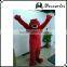 Custom made walking plush costume, adult red raptors mascot costume for basketball events