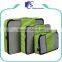 Zippered 3 pieces polyester packing cubes travel organizer