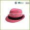 2015 Design for lady girls for baby pink fedora hats