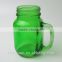 22oz Eco-Friendly Colorful Glass Mason Jar With Handle