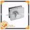 GL-02R double lock single turn knob sliding glass door security locks clamp , square frameless glass door door lock
