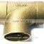 new product Taiwan manufacture bronze casting dwv fitting tee