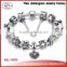Latest European Style Hand Charm fancy chain bracelet for girls with murano beads