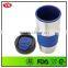 FDA customized 450 ml stainless steel mug with silicon sleeve