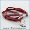 New Fashion Handmade Leather Double Hook Multilayer Factory Price Wholesales Bracelet