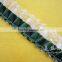1"width muti-color satin trimming with lace for garment
