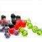 Bead,glass red,8mm hand-faceted bicone