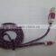 flat woven braided micro usb data cable