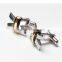 Hottest sale titanium Cufflink lasor logo costum made golden black red blue
