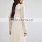 Long Sleeve Scallop lace Elegant Midi dresses ,Wedding dress 2016 for bridesmaid Custom