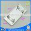 Q-2356 Light Gold Metal Label Use in Bags Silver Logo Plate