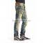 Biker Jeans Blue Denim jeans pantalon (LOTK046)