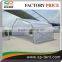 Clear PVC tennis court Tent in Peach shape aluminum structure frame with white ceiling lining for deroration