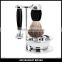 Professional Safety Double Edge Blade Shaving Razor Badger hair metal shaving brushes set with stand