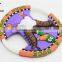No.1 Yiwu Exporting Commission Agent Wanted Cartoon Flying Disc Shaped Canvas Pet Toy For Cat