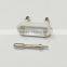 Nickel plated cell phone brass charger parts for iphone 6