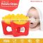 BPA free child safty chewalble funny baby silicone hamburger teether