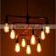 DIY metal pipe pendant light with metal pipe light fixture with 3/4" metal pipe elbow, tee, floor flange