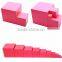 Preschool kid toy wooden Montessori Pink Tower set made in china