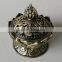 trinket box, mini size antique bronze metal alloy incense burner,