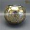 crackled design round glass bowl vase factory