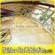 Interior Antique Bronze Carving Aluminum Handrails Integral Spiral Staircase