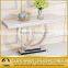 Hotel Furniture Fancy Marble Top Silver Console Table