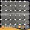 Spray grays marble mosaic herringbone floor tiles for indoor