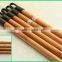 painted wooden poles with long plastic cap and greece thread
