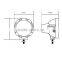 Waterproof Auto Working Light 100 watt 7" HID Spot Light