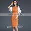 2016 new design elegant hight waist puff sleeve slim dresses for weman evening party casual woman dress