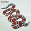 Fancy applique embroidery snake patches for jeans blouses WEF-110