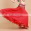 STELISY Ladies Beautiful Long Red Skirt Sexy Arabic Belly Dance Wear