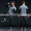 Custom spandex plain men dry gym sets compression shirt fitness tights sportswear for men