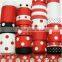 wholesale polyester satin printed /grosgrain ribbon with custom logo