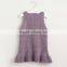 Autumn stylish sleeveless mermaid sweater dress for baby girl