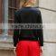 Fashion sweatshirt embroidery coat red for custom sweatshirt