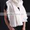 Ladies fashion cashmere fur trim evening dress cape