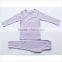 2017 New Models Kids Pajamas Set Custom Logo Night Shirts In Plain Colour