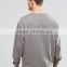 2017 Guangzhou Shandao Summer 100% Cotton Fashion Blank Long Sleeve Grey Fleece Sweatshirt