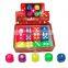 LED flashing dice TPR soft bounce ball light up dice toy