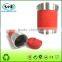 Fashion stainless steel travel coffee thermo mug with silicon ring ,stainless steel tumbler with silicone band, sleeve