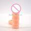 Elastic Penis Ring Pvc Testis Strecting with Realistic Dildo Anal Plug Soft Cock Ring Sex Delay For Men Gay