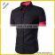 China manufacturer black and red Mens Shirts With Collar