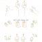 2017 Different Sharps Creative Face Hand Alloy Ring Women Earrings