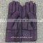 High quality fur-lined winter genuine sheepskin leather gloves for women