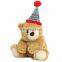 Cute Happy Birthday Brown Baby Monkey Plush Toy With Hat and Gift Wholesale Adorable Stuffed Soft Plush Monkey