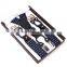 Yiwu Longkang Wholesale 3.5cm good quality 6 clips suspenders Y back men's suspenders